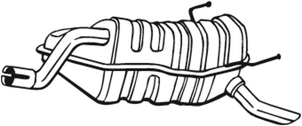 Bakre ljuddämpare Bosal 148-359 BOSAL