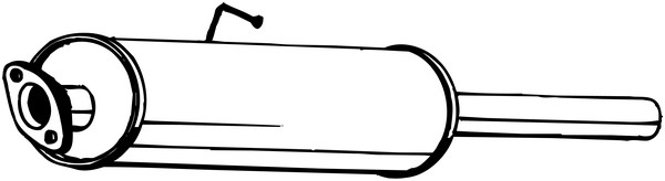 Mittenljuddämpare Bosal 154-133 BOSAL