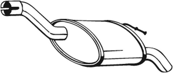 Bakre ljuddämpare Bosal 154-293 BOSAL