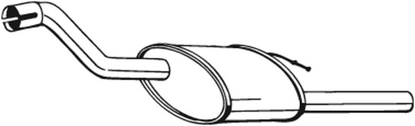 Bakre ljuddämpare Bosal 154-313 BOSAL