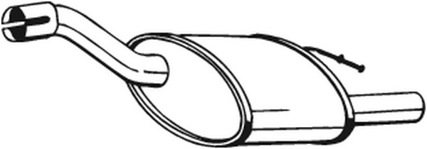 Bakre ljuddämpare Bosal 154-357 BOSAL