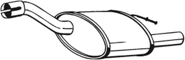 Bakre ljuddämpare Bosal 154-371 BOSAL