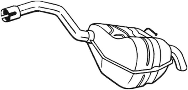 Bakre ljuddämpare BOSAL