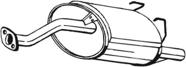 Bakre ljuddämpare Bosal 163-203 BOSAL
