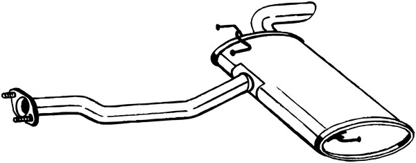 Bakre ljuddämpare Bosal 169-221 BOSAL