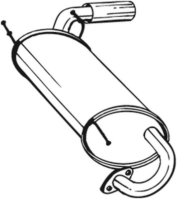 Bakre ljuddämpare Bosal 171-003 BOSAL
