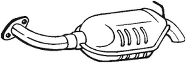 Bakre ljuddämpare, Vänster bak Bosal 171-019 BOSAL