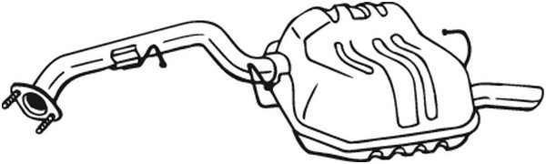 Bakre ljuddämpare Bosal 171-025 BOSAL