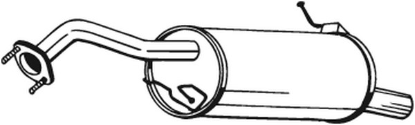 Bakre ljuddämpare Bosal 171-197 BOSAL