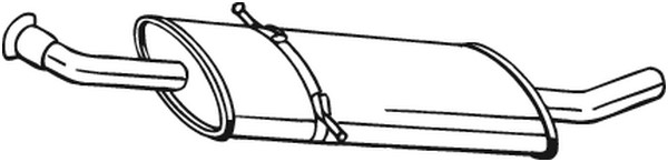 Mittenljuddämpare Bosal 175-017 BOSAL