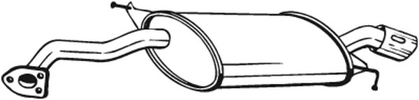Bakre ljuddämpare Bosal 177-003 BOSAL