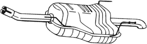 Bakre ljuddämpare Bosal 185-129 BOSAL