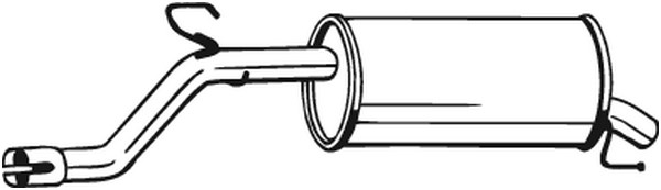 Bakre ljuddämpare Bosal 185-189 BOSAL