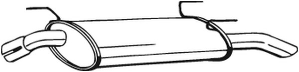 Bakre ljuddämpare Bosal 185-321 BOSAL
