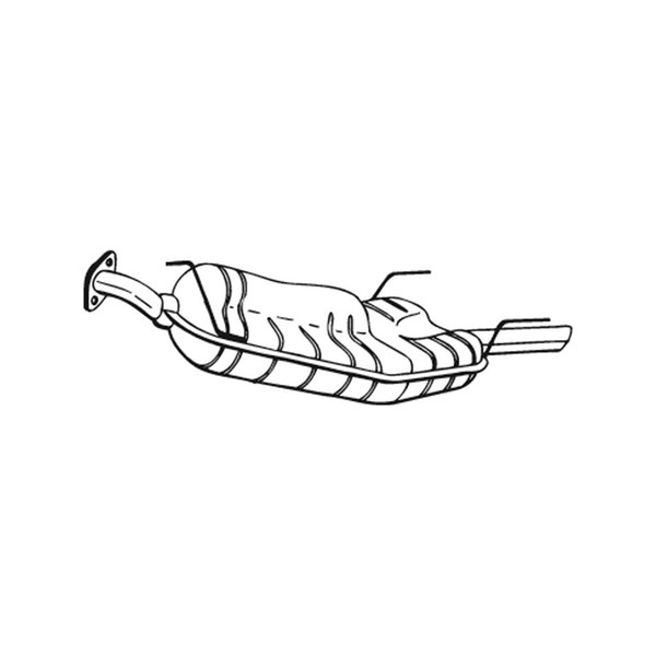 Bakre ljuddämpare Bosal 185-411 BOSAL