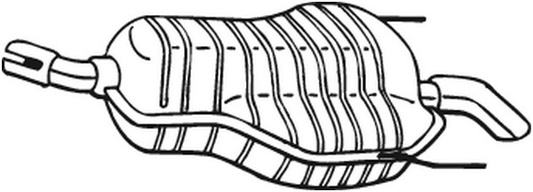 Bakre ljuddämpare Bosal 185-469 BOSAL