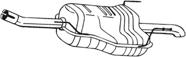 Bakre ljuddämpare Bosal 185-479 BOSAL