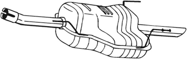 Bakre ljuddämpare Bosal 185-481 BOSAL