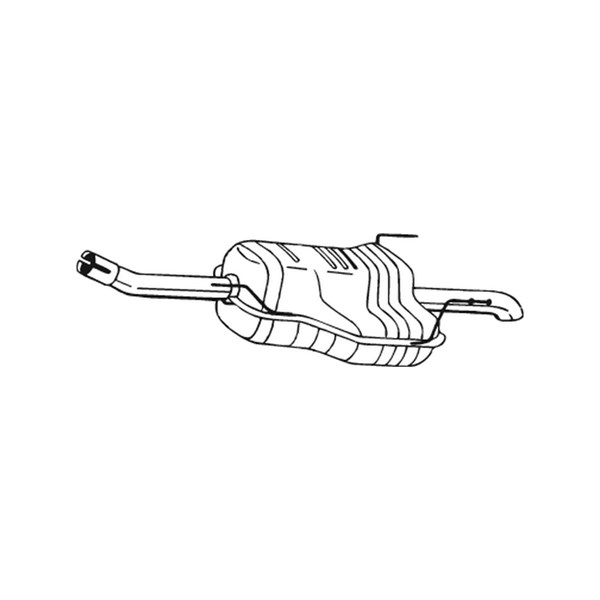 Bakre ljuddämpare Bosal 185-493 BOSAL