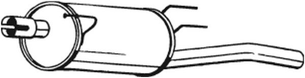 Bakre ljuddämpare Bosal 185-637 BOSAL