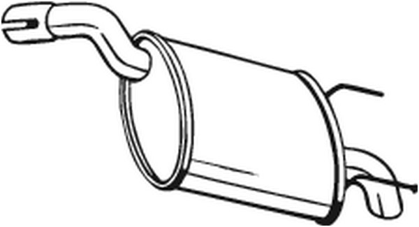 Bakre ljuddämpare Bosal 185-677 BOSAL