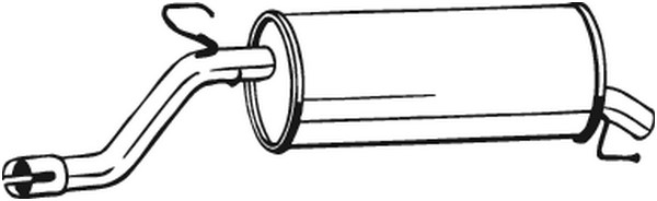 Bakre ljuddämpare Bosal 185-683 BOSAL