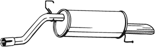 Bakre ljuddämpare Bosal 185-691 BOSAL