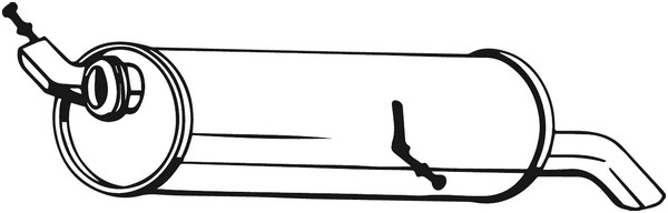 Bakre ljuddämpare Bosal 190-029 BOSAL