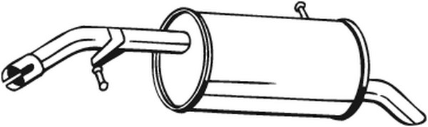 Bakre ljuddämpare Bosal 190-057 BOSAL