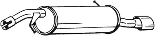 Bakre ljuddämpare Bosal 190-183 BOSAL