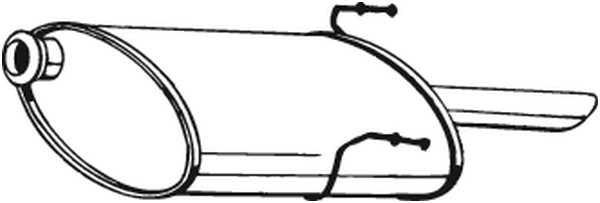 Bakre ljuddämpare Bosal 190-861 BOSAL