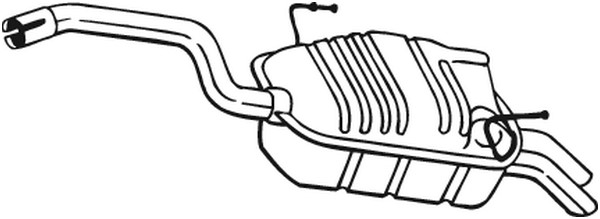 Bakre ljuddämpare Bosal 190-903 BOSAL