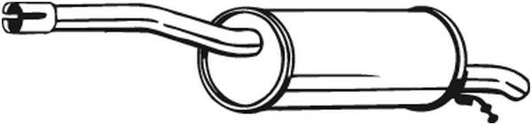 Bakre ljuddämpare, Bak Bosal 200-079 BOSAL