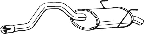 Bakre ljuddämpare Bosal 200-161 BOSAL