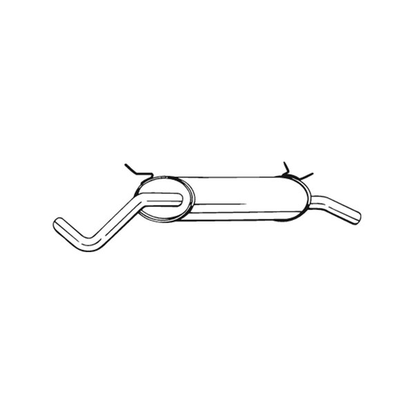 Bakre ljuddämpare Bosal 200-229 BOSAL
