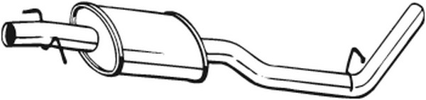 Mittenljuddämpare Bosal 200-307 BOSAL