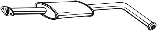 Mittenljuddämpare Bosal 200-443 BOSAL