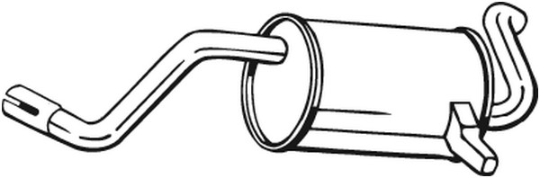 Bakre ljuddämpare Bosal 200-523 BOSAL
