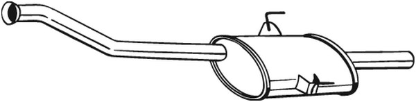 Mittenljuddämpare Bosal 200-801 BOSAL