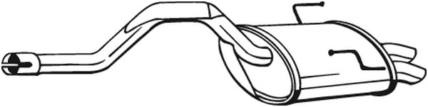 Bakre ljuddämpare Bosal 200-803 BOSAL