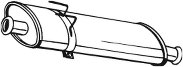 Mittenljuddämpare Bosal 200-825 BOSAL