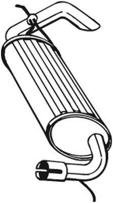 Bakre ljuddämpare Bosal 211-393 BOSAL