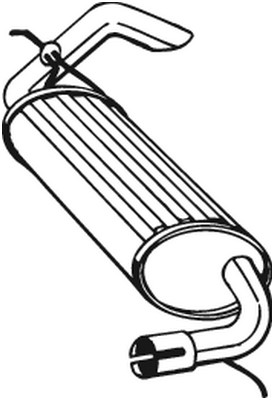 Bakre ljuddämpare Bosal 211-403 BOSAL