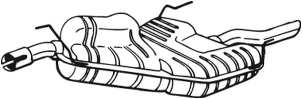 Bakre ljuddämpare, Bak Bosal 215-219 BOSAL