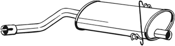 Mittenljuddämpare Bosal 215-761 BOSAL