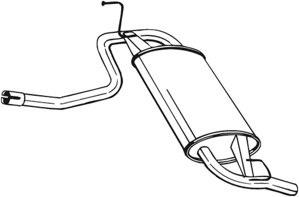 Bakre ljuddämpare Bosal 219-133 BOSAL
