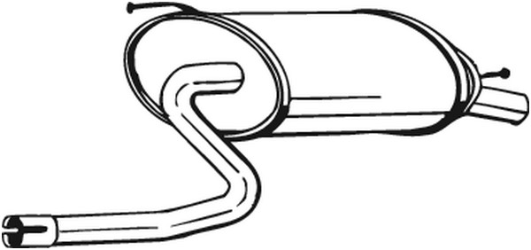 Bakre ljuddämpare Bosal 219-135 BOSAL
