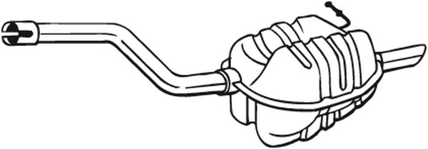 Bakre ljuddämpare Bosal 220-003 BOSAL
