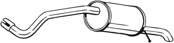 Bakre ljuddämpare BOSAL