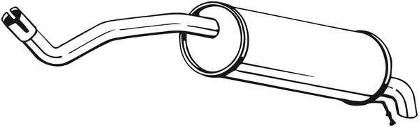 Bakre ljuddämpare Bosal 220-017 BOSAL